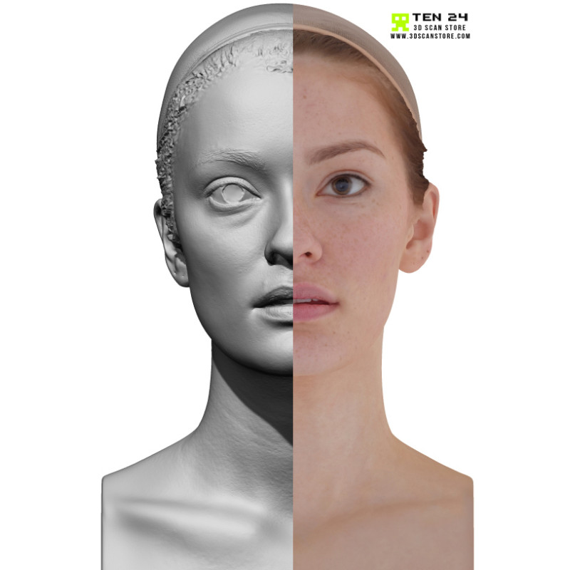 Female Head 3d Models - Cleaned| Made From 3d Scans